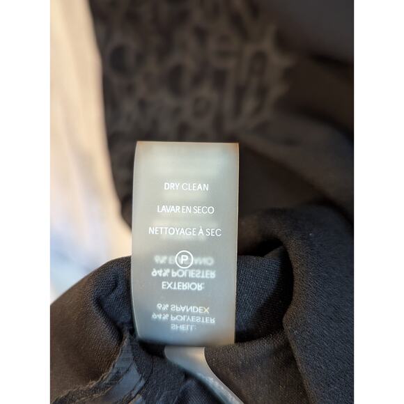 Calvin Klein Black Size 4 Sleeveless Scoop Neck Sheath Dress w/Side Logo Details - Picture 16 of 16